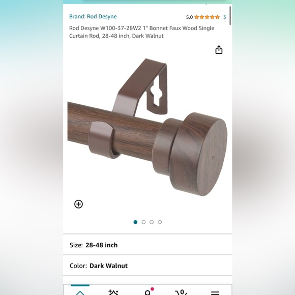 Curtain rod - Picture 1 of 1